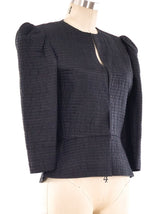 Mary McFadden Quilted Crop Jacket Jacket arcadeshops.com