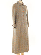 Ungaro Tweed Maxi Coat Outerwear arcadeshops.com