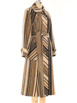 Striped Wool Maxi Coat Outerwear arcadeshops.com