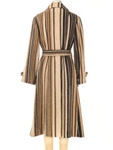 Striped Wool Maxi Coat Outerwear arcadeshops.com