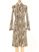 Diane Von Furstenberg Feather Printed Shirtdress Dress arcadeshops.com