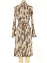 Diane Von Furstenberg Feather Printed Shirtdress Dress arcadeshops.com