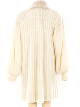 Fur Trimmed Maxi Cardigan Jacket arcadeshops.com