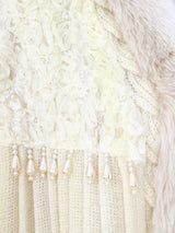 Fur Trimmed Maxi Cardigan Jacket arcadeshops.com