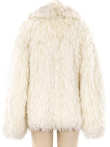Ivory Yarn Shag Jacket Jacket arcadeshops.com