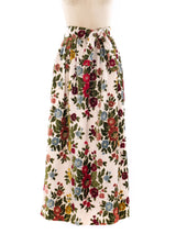 Floral Tapestry Maxi Skirt Bottom arcadeshops.com