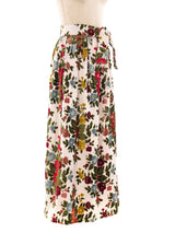 Floral Tapestry Maxi Skirt Bottom arcadeshops.com