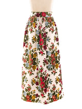 Floral Tapestry Maxi Skirt Bottom arcadeshops.com