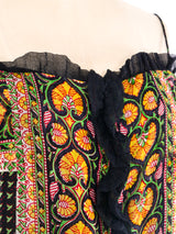 Block Printed Silk Chiffon Maxi Dress Dress arcadeshops.com