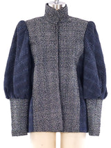 Handwoven Balloon Sleeve Jacket Jacket arcadeshops.com