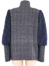 Handwoven Balloon Sleeve Jacket Jacket arcadeshops.com