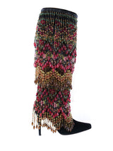 Todd Oldham Beaded Fringe Boots Accessory arcadeshops.com
