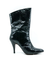 Black Snakeskin Boots Accessory arcadeshops.com