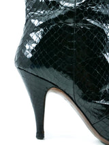 Black Snakeskin Boots Accessory arcadeshops.com