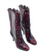 Snakeskin Striped Boots Accessory arcadeshops.com