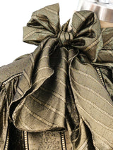 Paisley Jacquard Metallic Gold Top Top arcadeshops.com