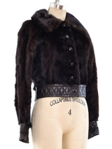 Ungaro Cropped Mink Jacket Jacket arcadeshops.com