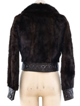Ungaro Cropped Mink Jacket Jacket arcadeshops.com