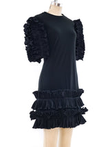 Ruffle Trimmed Cocktail Dress Dress arcadeshops.com