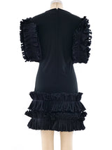 Ruffle Trimmed Cocktail Dress Dress arcadeshops.com