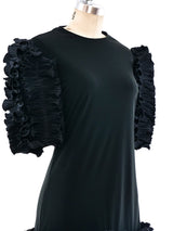 Ruffle Trimmed Cocktail Dress Dress arcadeshops.com