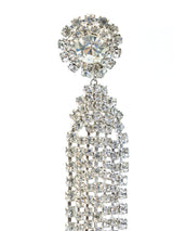 Rhinestone Embellished Chandelier Earrings Accessory arcadeshops.com