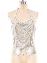 Whiting and Davis Chainmail Halter Top Top arcadeshops.com