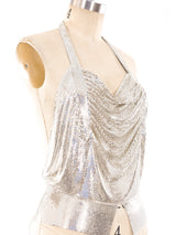 Whiting and Davis Chainmail Halter Top Top arcadeshops.com