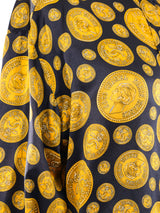 Chanel Coin Printed Silk Blouse Top arcadeshops.com