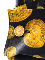 Chanel Coin Printed Silk Blouse Top arcadeshops.com