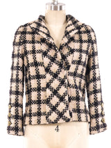 Chanel Metallic Check Tweed Jacket Jacket arcadeshops.com