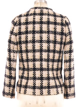 Chanel Metallic Check Tweed Jacket Jacket arcadeshops.com