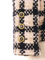 Chanel Metallic Check Tweed Jacket Jacket arcadeshops.com