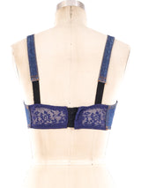 Jean Paul Gaultier Denim Bralette Top arcadeshops.com