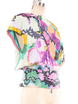 Neil Bieff Sequin Embellished Sleeveless Top Top arcadeshops.com