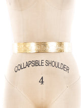 Embossed Goldtone Waist Belt Accessory arcadeshops.com
