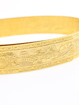 Embossed Goldtone Waist Belt Accessory arcadeshops.com