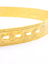 Embossed Goldtone Waist Belt Accessory arcadeshops.com