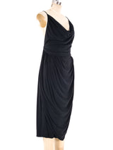 Halston Lace Up Chiffon Dress Dress arcadeshops.com