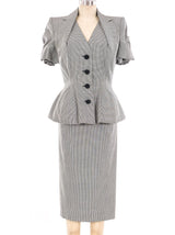 1995 John Galliano Houndstooth Skirt Suit Suit arcadeshops.com