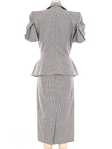 1995 John Galliano Houndstooth Skirt Suit Suit arcadeshops.com