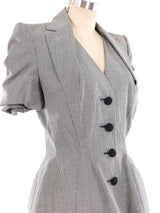 1995 John Galliano Houndstooth Skirt Suit Suit arcadeshops.com