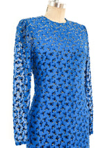 Richilene Cobalt Burnout Gown Dress arcadeshops.com