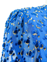 Richilene Cobalt Burnout Gown Dress arcadeshops.com