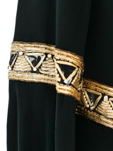 Givenchy Metallic Trimmed Jersey Goddess Gown Dress arcadeshops.com