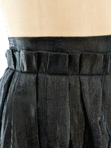 Krizia Black Lurex Bubble Skirt Bottom arcadeshops.com