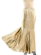 Vicky Tiel Metallic Gold Ensemble Suit arcadeshops.com