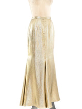 Vicky Tiel Metallic Gold Ensemble Suit arcadeshops.com