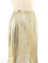 Vicky Tiel Metallic Gold Ensemble Suit arcadeshops.com