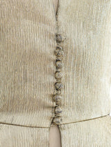 Vicky Tiel Metallic Gold Ensemble Suit arcadeshops.com